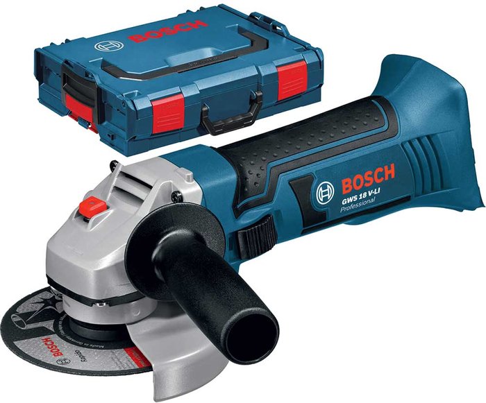 Tooled Up | Bosch Professional Bosch GWS 18-125 V-LI 18v Cordless Angle Grinder 125mm No Batteries No Charger Case Bosch Professional Bosch GWS 18-125 V-LI 18v Cordless Angle Grinder 125mm No Batteries No Charger Case