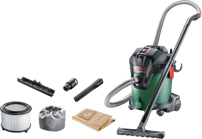 Tooled Up | BOSCHGREEN BOSCH AdvancedVac 20 Cylinder Wet & Dry Vacuum Cleaner - Black & Green BOSCHGREEN BOSCH AdvancedVac 20 Cylinder Wet & Dry Vacuum Cleaner - Black & Green
