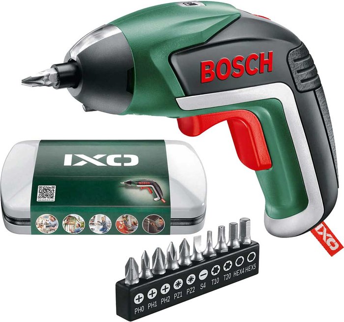 Tooled Up | Bosch GREEN IXO 5 Integral battery Screwdriver 1/4' hex drive - Bosch Bosch GREEN IXO 5 Integral battery Screwdriver 1/4' hex drive - Bosch