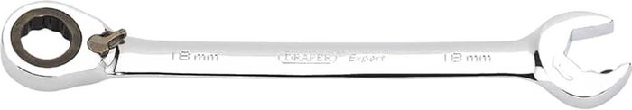 Tooled Up | Draper Draper Expert Hi Torq Ratchet Combination Spanner 18mm Draper Draper Expert Hi Torq Ratchet Combination Spanner 18mm