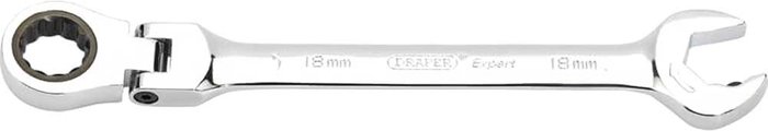 Tooled Up | Draper Draper Expert Hi Torq Flexible Ratchet Combination Spanner 18mm Draper Draper Expert Hi Torq Flexible Ratchet Combination Spanner 18mm
