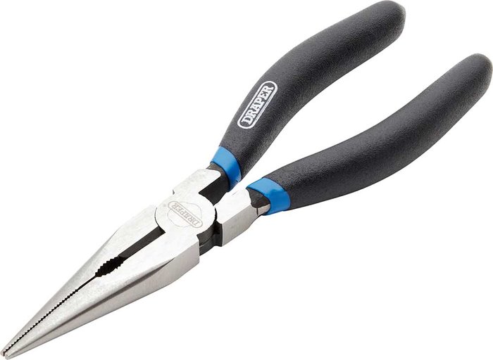 Tooled Up | Draper Draper Long Nose Pliers 160mm Draper Draper Long Nose Pliers 160mm