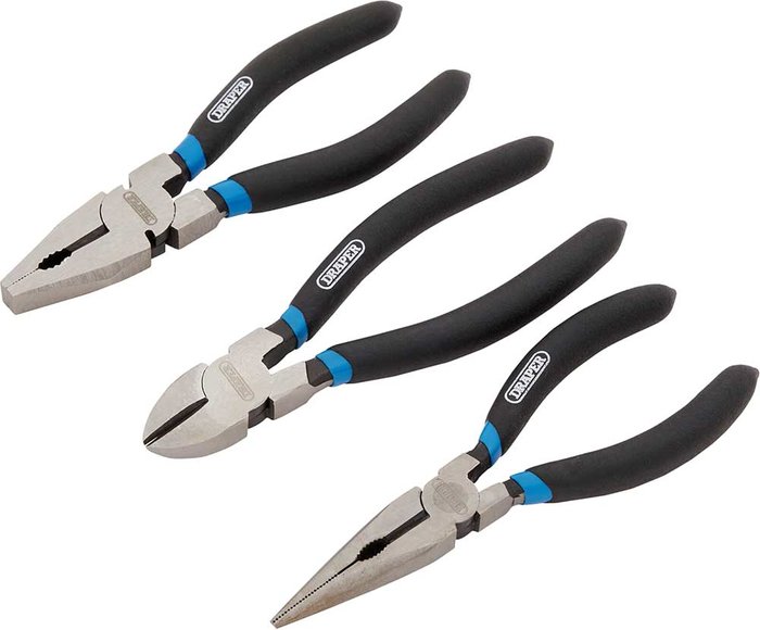 Tooled Up | Draper Draper 3 Piece Plier Set Draper Draper 3 Piece Plier Set
