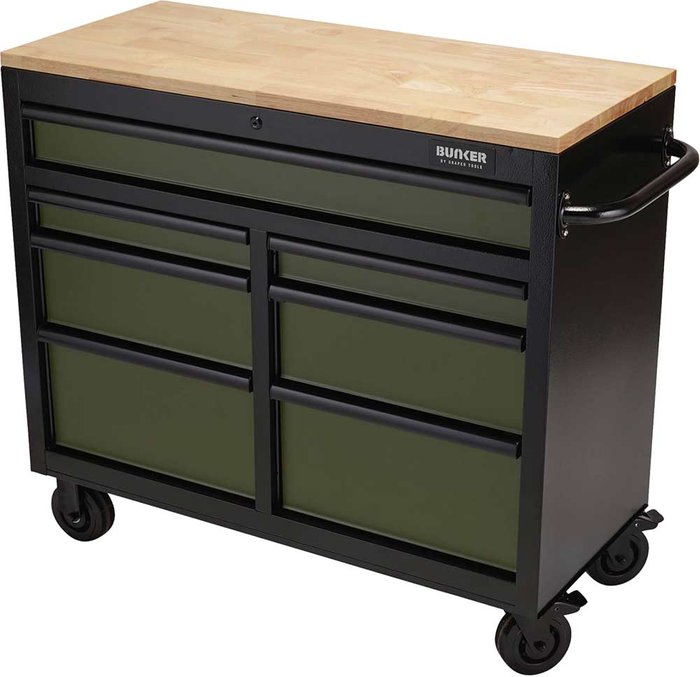 Tooled Up | Draper Draper Bunker Workbench Roller Tool Cabinet 7 Drawer 41 Draper Draper Bunker Workbench Roller Tool Cabinet 7 Drawer 41