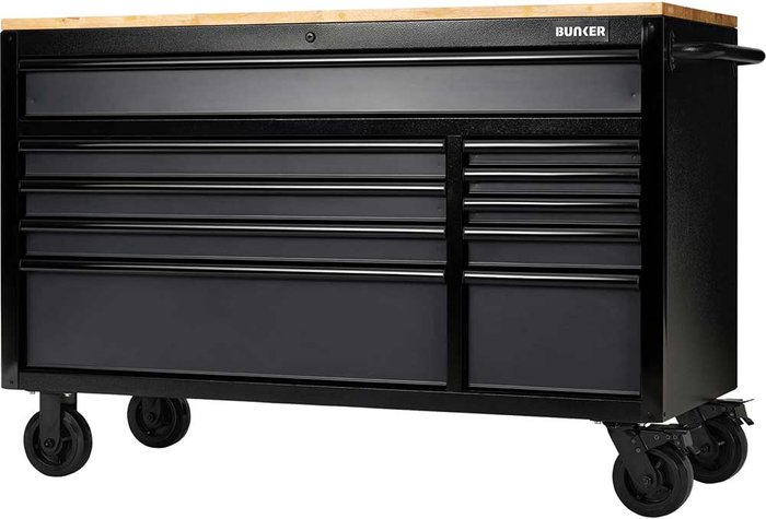 Tooled Up | Draper Draper 08227 BUNKER Workbench Roller Tool Cabinet, 10 Drawer, 56 Draper Draper 08227 BUNKER Workbench Roller Tool Cabinet, 10 Drawer, 56