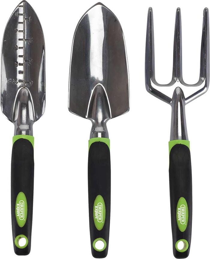 Tooled Up | Draper Draper Expert 3 Piece Aluminium Garden Hand Fork and Trowel Set Draper Draper Expert 3 Piece Aluminium Garden Hand Fork and Trowel Set