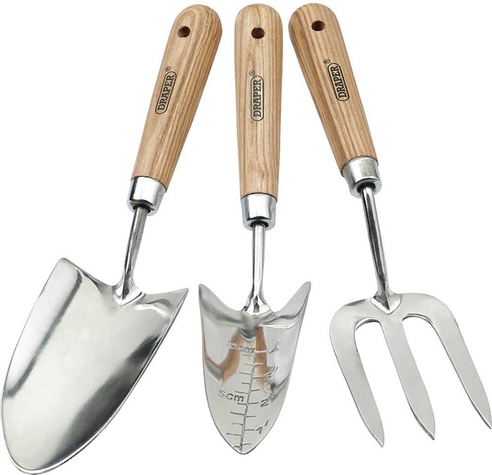 Tooled Up | Draper Draper Expert 3 Piece Stainless Steel Hand Fork and Trowel Set Draper Draper Expert 3 Piece Stainless Steel Hand Fork and Trowel Set