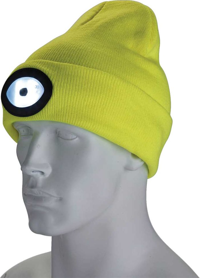 Tooled Up | Draper Draper Beanie Hat and USB Rechargeable LED Headlight Yellow One Size Draper Draper Beanie Hat and USB Rechargeable LED Headlight Yellow One Size