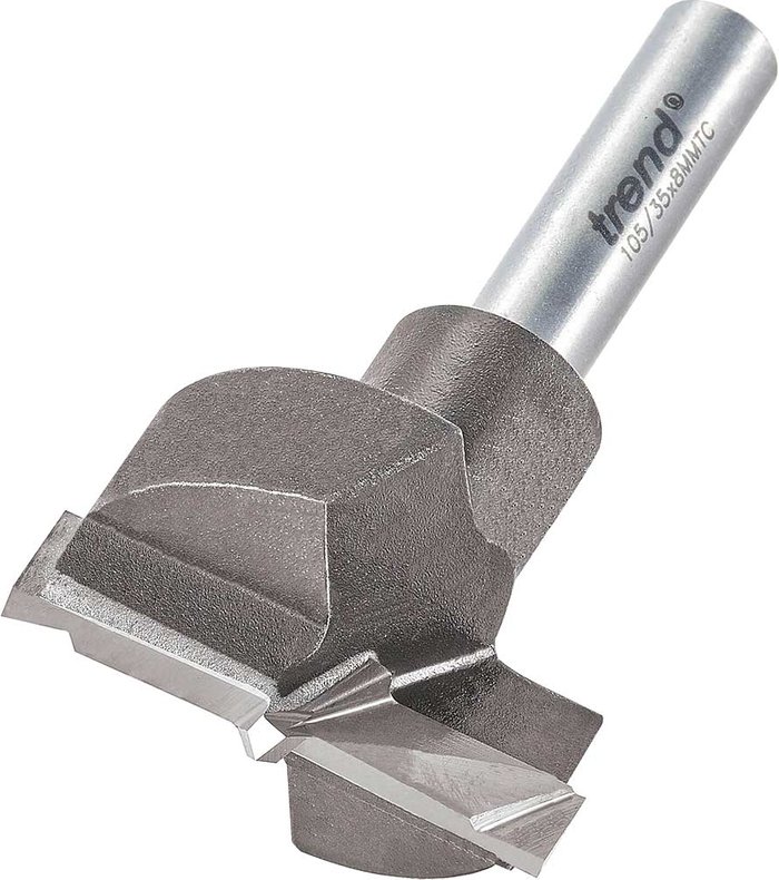 Tooled Up | Trend Trend Hinge Boring Router Machine Bit 35mm 8mm Trend Trend Hinge Boring Router Machine Bit 35mm 8mm