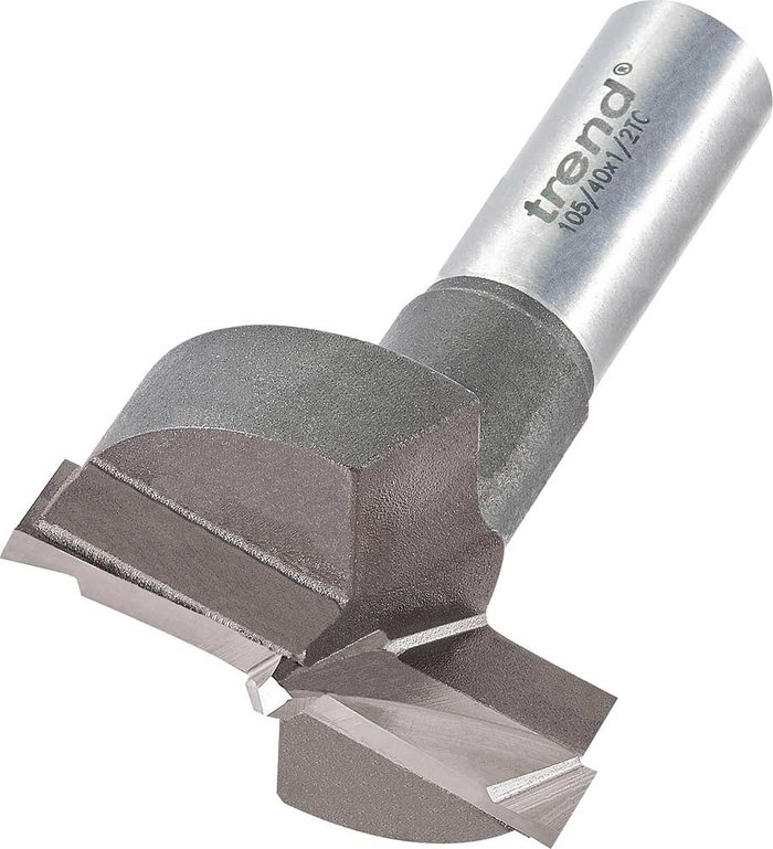 Tooled Up | Trend Trend Hinge Boring Router Machine Bit 40mm 1/2 Trend Trend Hinge Boring Router Machine Bit 40mm 1/2