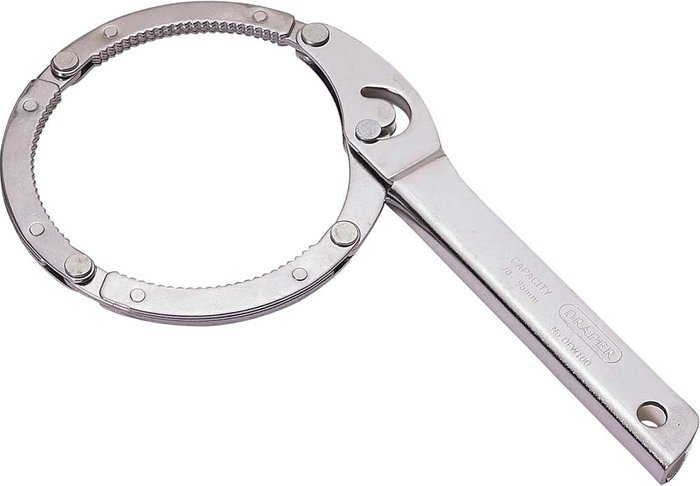 Tooled Up | Draper Draper Oil Filter Wrench 80mm - 100mm Draper Draper Oil Filter Wrench 80mm - 100mm