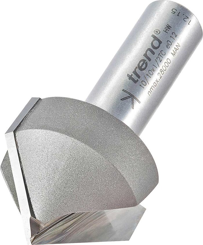 Tooled Up | Trend Trend Chamfer V Groove Router Cutter 32mm 15mm 1/2 Trend Trend Chamfer V Groove Router Cutter 32mm 15mm 1/2