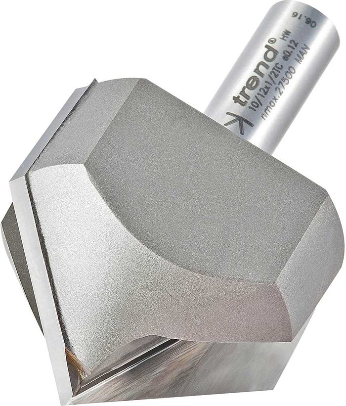 Tooled Up | Trend Trend Chamfer V Groove Router Cutter 51mm 25mm 1/2 Trend Trend Chamfer V Groove Router Cutter 51mm 25mm 1/2