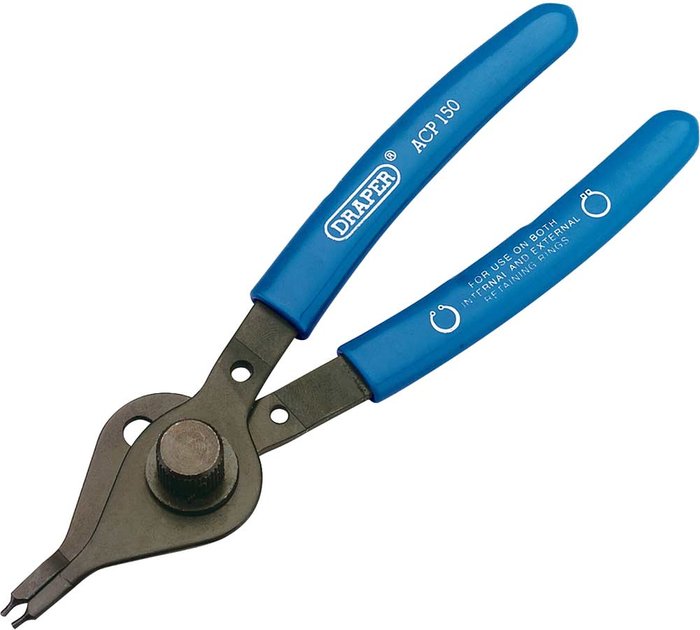 Tooled Up | Draper Draper Straight Nose Reversible Circlip Pliers Draper Draper Straight Nose Reversible Circlip Pliers