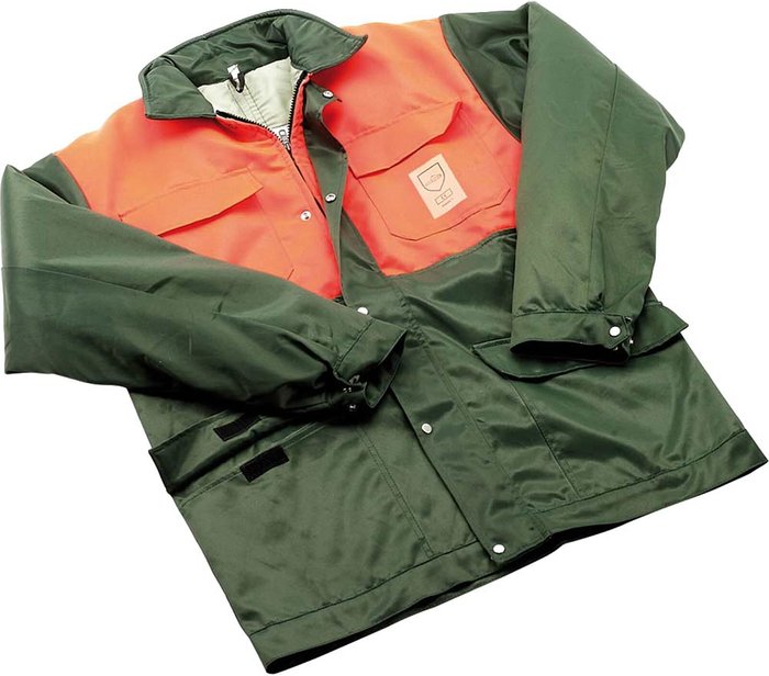 Tooled Up | Draper Draper Expert Chainsaw Jacket Green / Orange M Draper Draper Expert Chainsaw Jacket Green / Orange M