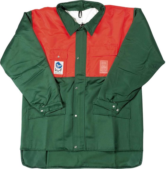 Tooled Up | Draper Draper Expert Chainsaw Jacket Green / Orange L Draper Draper Expert Chainsaw Jacket Green / Orange L
