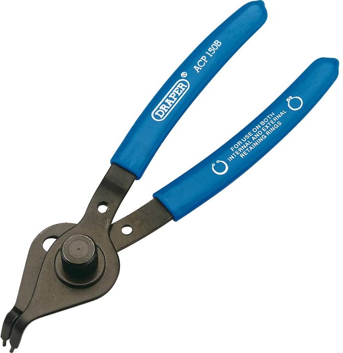 Tooled Up | Draper Draper Bent Nose Reversible Circlip Pliers Draper Draper Bent Nose Reversible Circlip Pliers