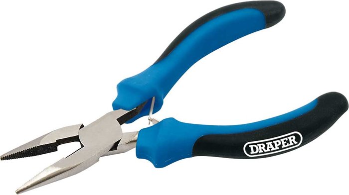 Tooled Up | Draper Draper Long Nose Pliers - 12.5cm Draper Draper Long Nose Pliers - 12.5cm