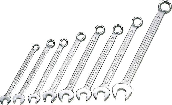 Tooled Up | Elora Elora 8 Piece Long Combination Spanner Set Elora Elora 8 Piece Long Combination Spanner Set