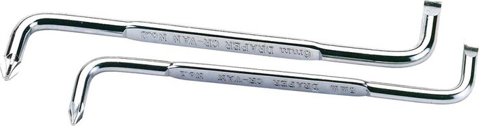 Tooled Up | Draper Draper 2 Piece Slotted and Pozi Angled Screwdriver Set Draper Draper 2 Piece Slotted and Pozi Angled Screwdriver Set