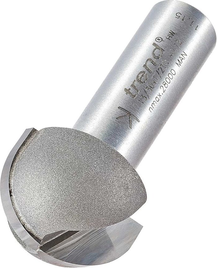 Tooled Up | Trend Trend Radius Router Cutter 25.4mm 15.9mm 1/2 Trend Trend Radius Router Cutter 25.4mm 15.9mm 1/2