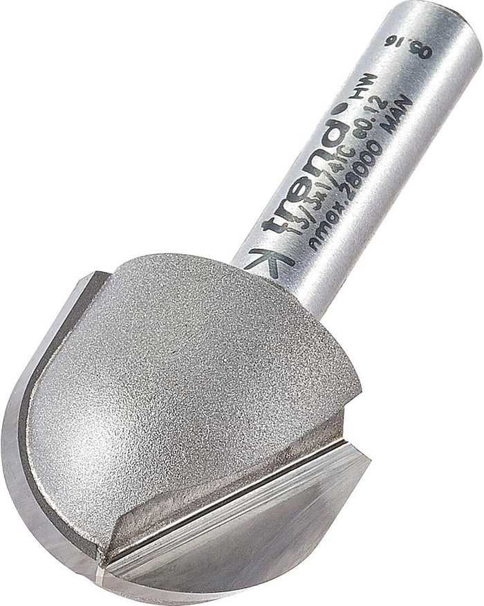Tooled Up | Trend Trend Radius Router Cutter 20mm 18mm 1/4 Trend Trend Radius Router Cutter 20mm 18mm 1/4