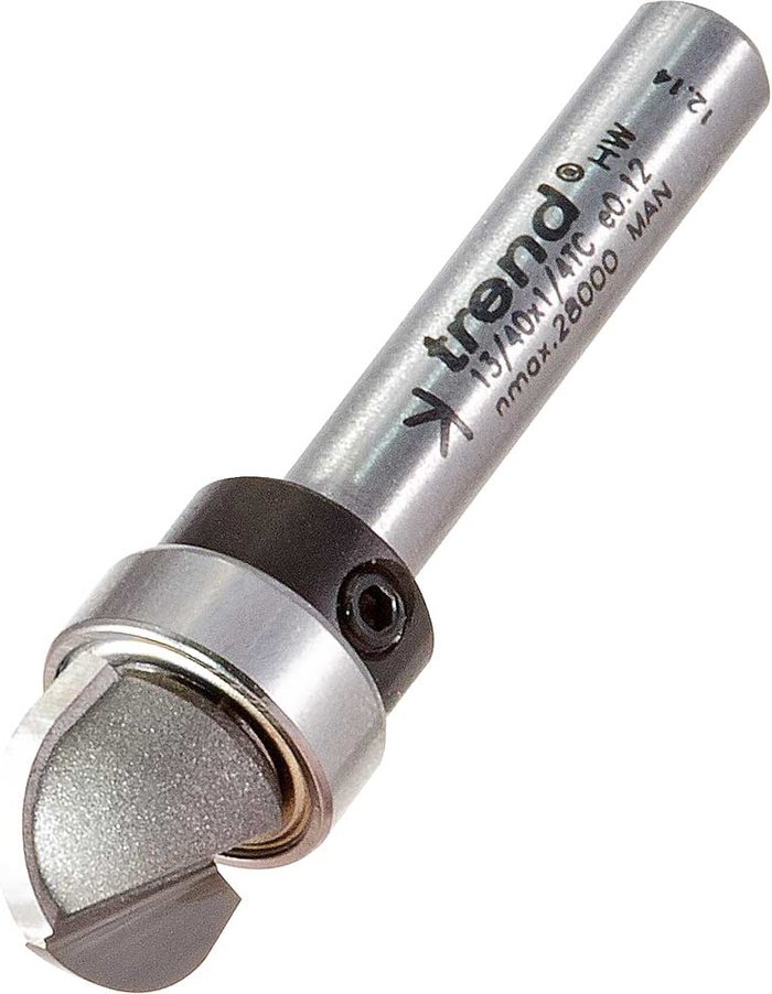 Tooled Up | Trend Trend Radius Bearing Guided Router Cutter 12.7mm 9.5mm 1/4 Trend Trend Radius Bearing Guided Router Cutter 12.7mm 9.5mm 1/4