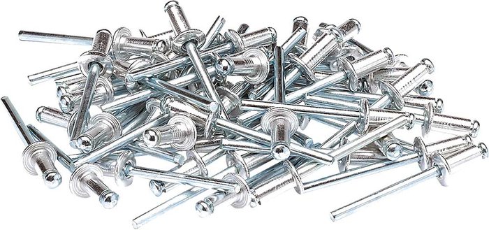 Tooled Up | Draper Draper Aluminium Pop Rivets 4.8mm 10mm Pack of 50 Draper Draper Aluminium Pop Rivets 4.8mm 10mm Pack of 50