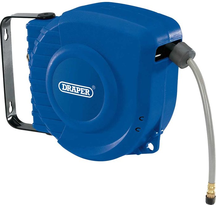 Tooled Up | Draper Draper Retractable Air Line Hose Reel 12m Draper Draper Retractable Air Line Hose Reel 12m