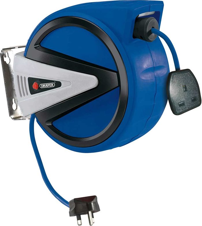 Tooled Up | Draper Draper Retractable Extension Lead Cable Reel 20m Draper Draper Retractable Extension Lead Cable Reel 20m