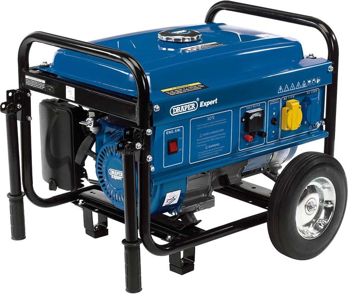 Tooled Up | Draper Draper - 16066 Petrol Generator with Wheels (2.2kVA/2.0kW) Draper Draper - 16066 Petrol Generator with Wheels (2.2kVA/2.0kW)