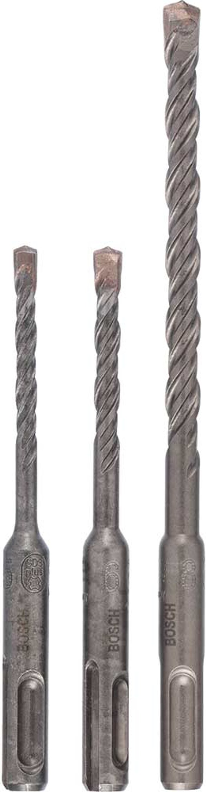 Tooled Up | Bosch Professional Bosch 3 Piece SDS Plus Concrete and Masonry Drill Bit Set Bosch Professional Bosch 3 Piece SDS Plus Concrete and Masonry Drill Bit Set