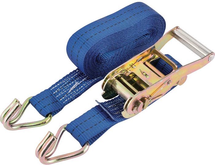 Tooled Up | Draper Draper Heavy Duty Ratcheting Tie Down Straps 38mm 6m 750kg Draper Draper Heavy Duty Ratcheting Tie Down Straps 38mm 6m 750kg