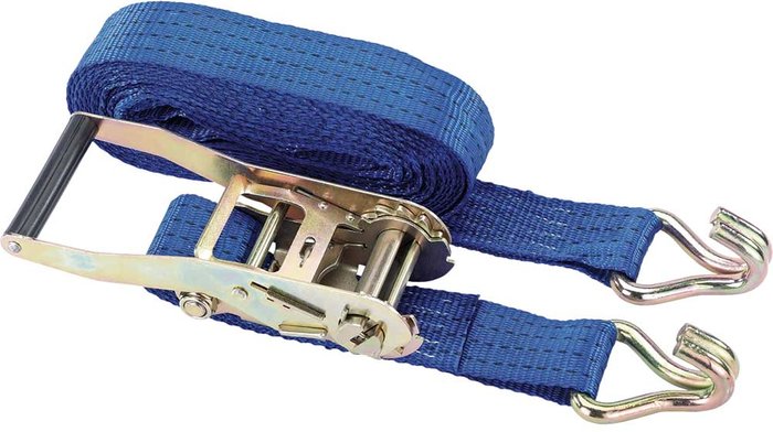 Tooled Up | Draper Draper Heavy Duty Ratcheting Tie Down Straps 50mm 8m 1300kg Draper Draper Heavy Duty Ratcheting Tie Down Straps 50mm 8m 1300kg