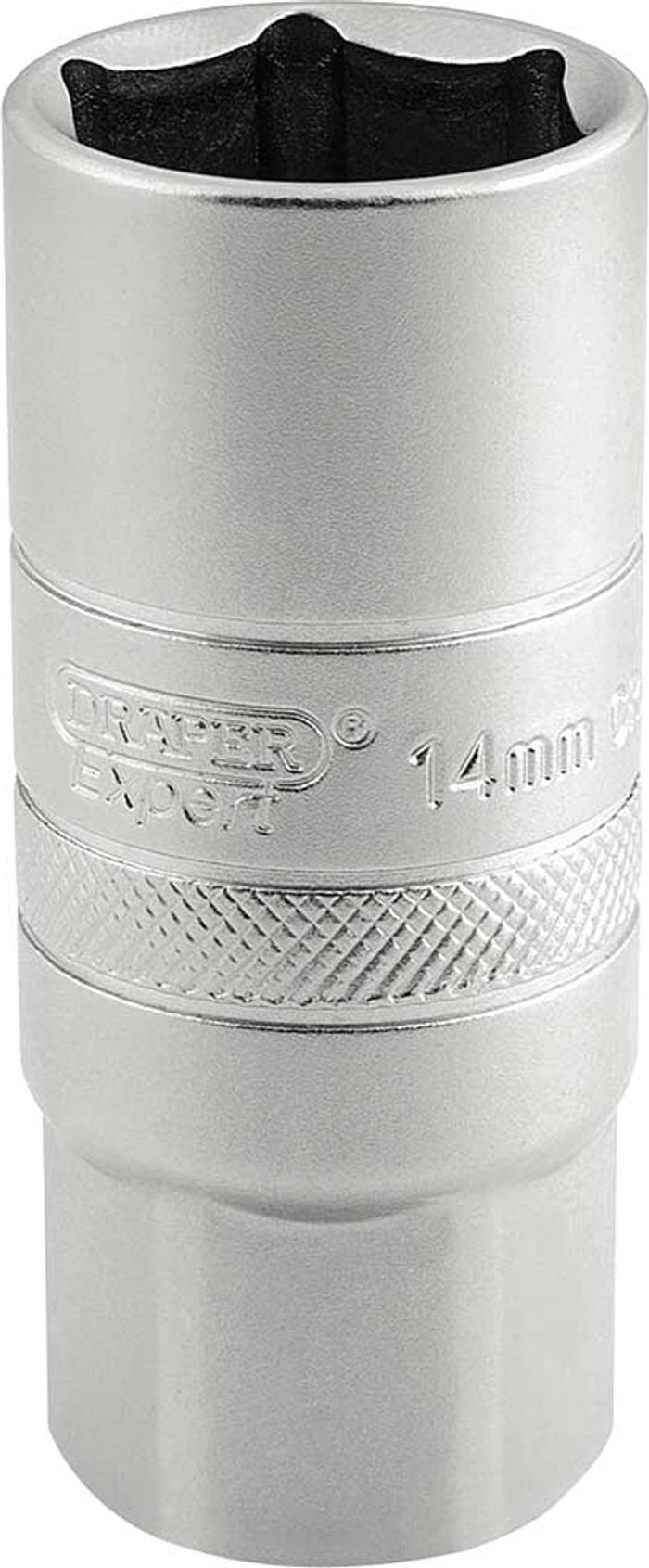 Tooled Up | Draper 1/2' Square 14mm Thread 6 Point Satin Chrome Spark Plug 21mm Socket 16783 - Draper Draper 1/2' Square 14mm Thread 6 Point Satin Chrome Spark Plug 21mm Socket 16783 - Draper