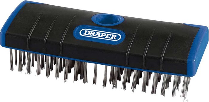 Tooled Up | Draper Draper Stainless Steel Bristle Scrub Brush Draper Draper Stainless Steel Bristle Scrub Brush