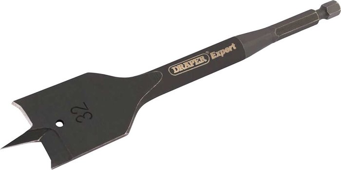 Tooled Up | Draper Draper Expert Flat Wood Bit 32mm 150mm Draper Draper Expert Flat Wood Bit 32mm 150mm