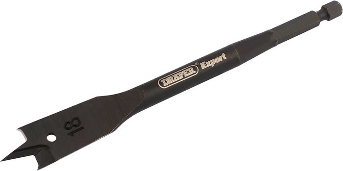 Tooled Up | Draper Draper Expert Flat Wood Bit 18mm 150mm Draper Draper Expert Flat Wood Bit 18mm 150mm
