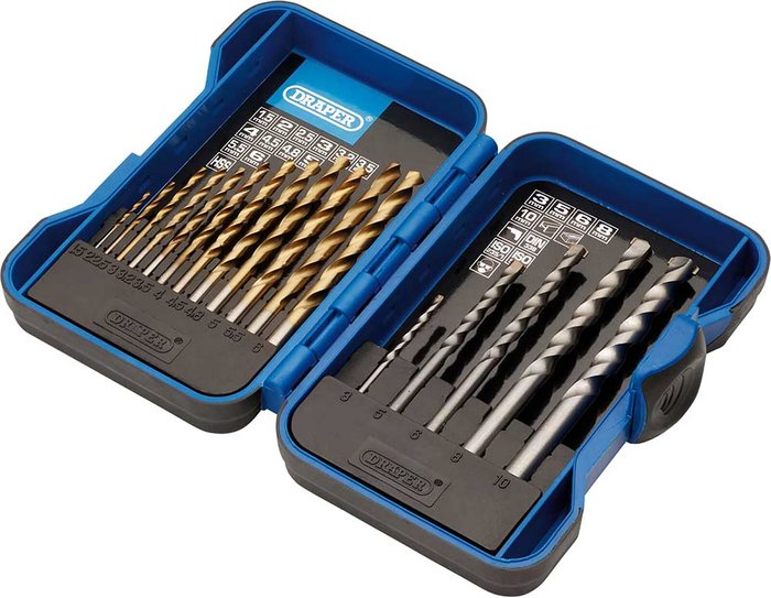 Tooled Up | Draper Draper 17 Piece HSS and Masonry Drill Bit Set Draper Draper 17 Piece HSS and Masonry Drill Bit Set