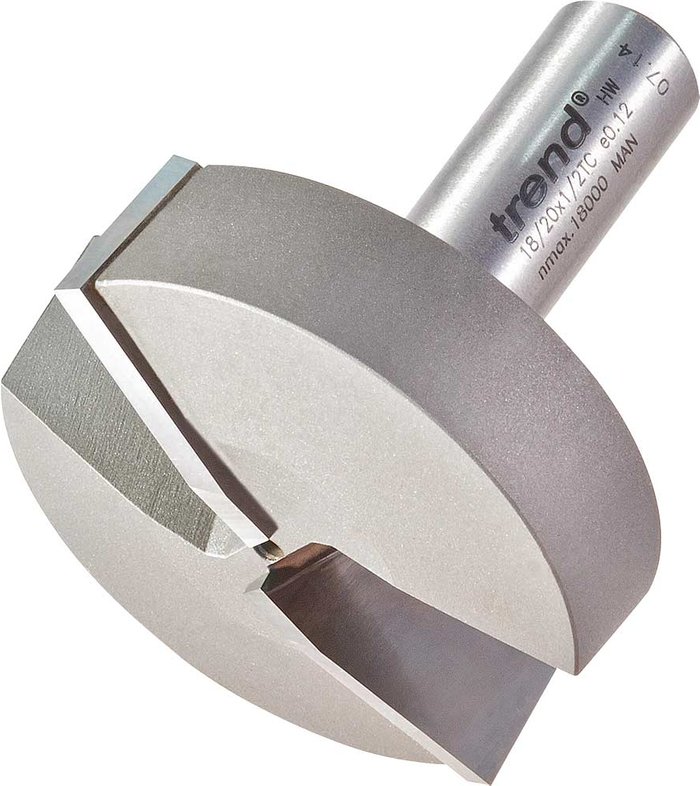 Tooled Up | Trend Trend Large Bevel Panel Raiser Router Cutter 50mm 17mm 1/2 Trend Trend Large Bevel Panel Raiser Router Cutter 50mm 17mm 1/2