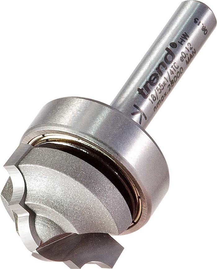 Tooled Up | Trend Trend Classic Panel Bearing Guided Router Cutter 22mm 12.7mm 1/4 Trend Trend Classic Panel Bearing Guided Router Cutter 22mm 12.7mm 1/4