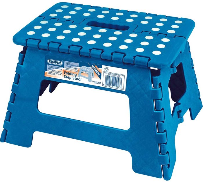 Tooled Up | Draper Draper Folding Step Stool - Blue Draper Draper Folding Step Stool - Blue