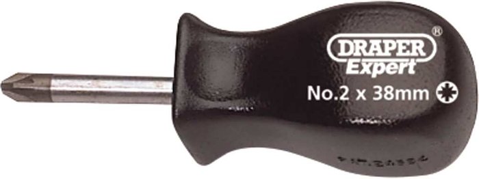 Tooled Up | Draper Draper Mechanics Pozi Screwdriver PZ2 38mm Draper Draper Mechanics Pozi Screwdriver PZ2 38mm
