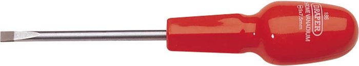Tooled Up | Draper Draper Flared Slotted Screwdriver 5mm 75mm Draper Draper Flared Slotted Screwdriver 5mm 75mm