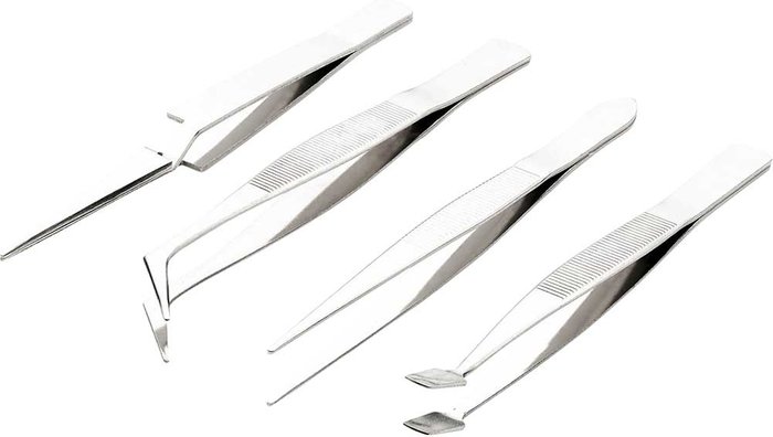 Tooled Up | Draper Draper 4 Piece Precision Tweezer Set Draper Draper 4 Piece Precision Tweezer Set