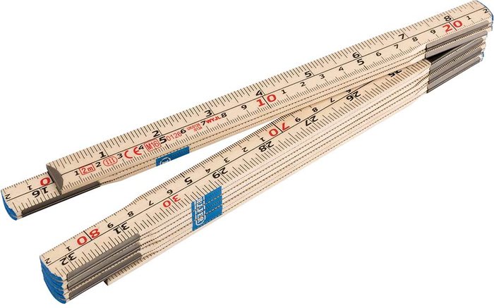 Tooled Up | Draper Draper Folding Wood Rule 2m Draper Draper Folding Wood Rule 2m