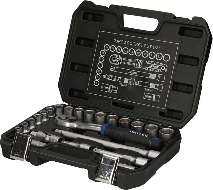 Tooled Up | Draper Draper Hi-Torq 23 Piece 1/2 Draper Draper Hi-Torq 23 Piece 1/2