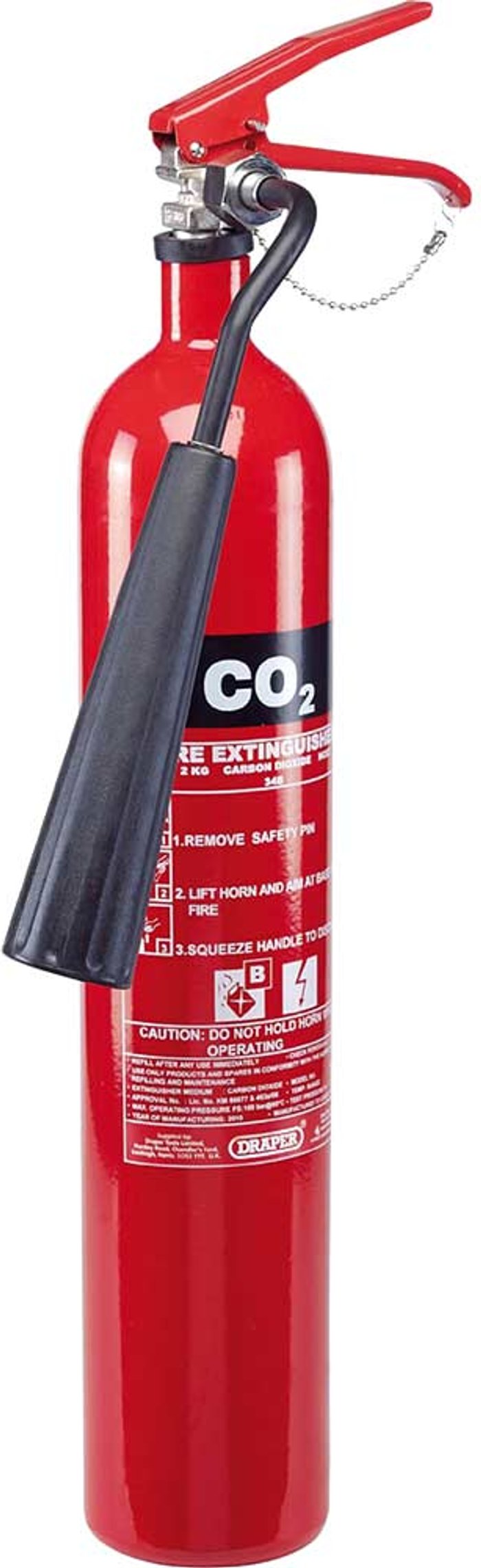 Tooled Up | Draper Draper Carbon Dioxide Fire Extinguisher Draper Draper Carbon Dioxide Fire Extinguisher