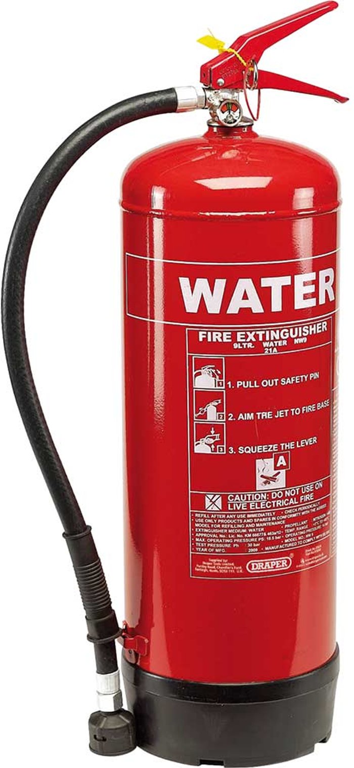 Tooled Up | Draper Draper Pressurized Water Fire Extinguisher Draper Draper Pressurized Water Fire Extinguisher