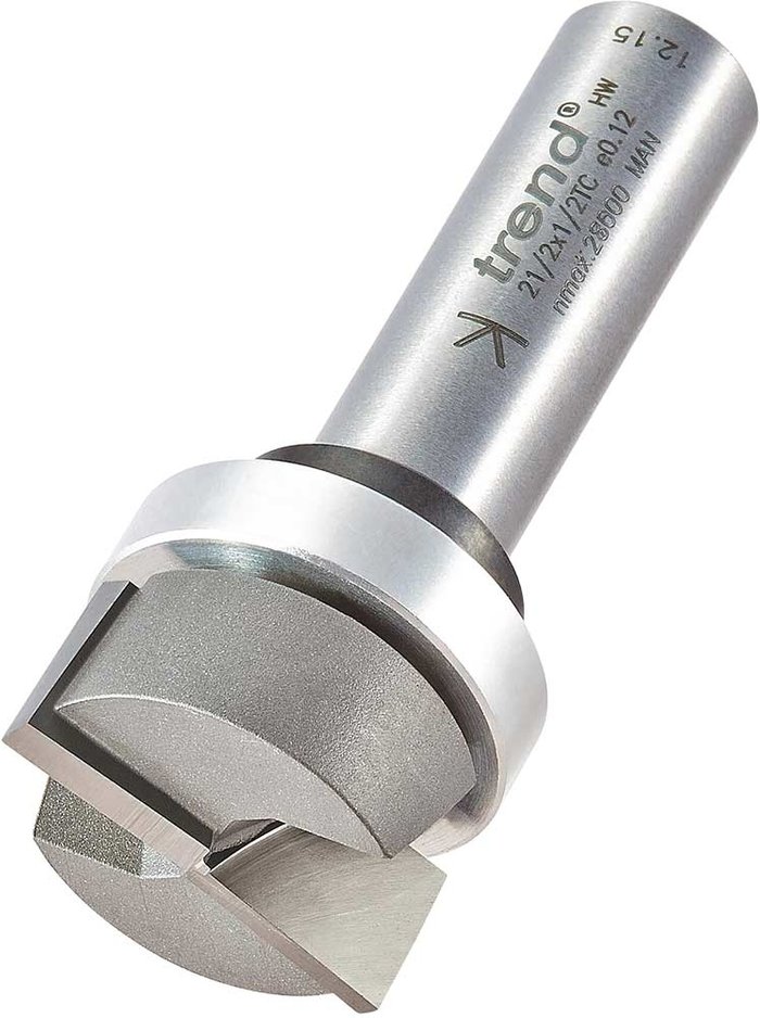 Tooled Up | Trend Trend Bearing Guided Housing Router Cutter 25.4mm 11.1mm 1/4 Trend Trend Bearing Guided Housing Router Cutter 25.4mm 11.1mm 1/4